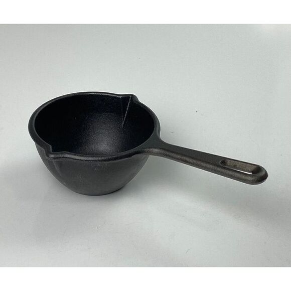 VTG Lodge Cast Iron MPR Small Double Spout 2 Cup Ladle Melting Dipper Pot USA CQ - Picture 2 of 6